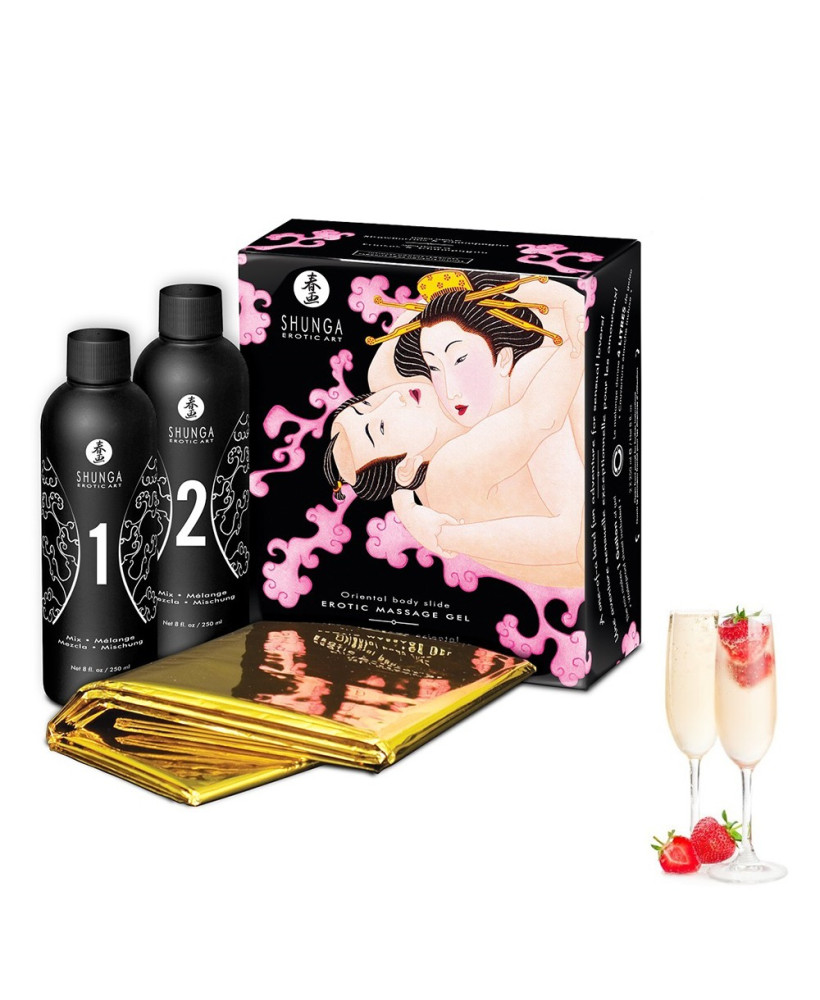 Gelée de massage oriental vin pétillant fraise 